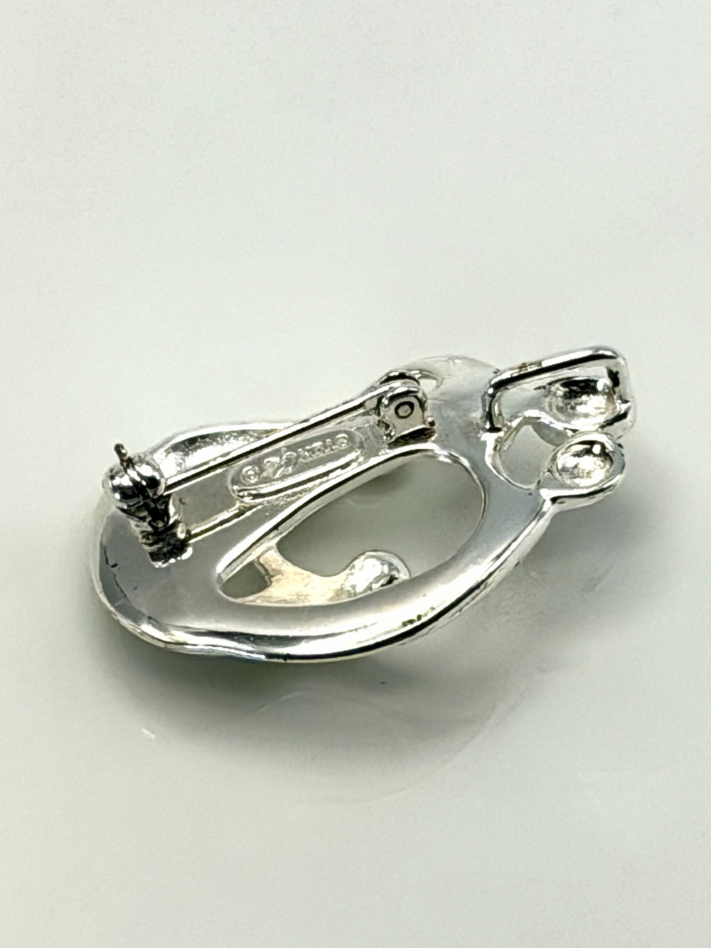 Carolyn Pollack Relios 925 Sterling Silver Loving Family Brooch Pendant Signed - Picture 4 of 8